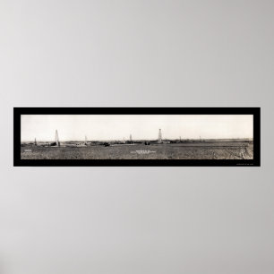 Póster Foto APROVADA 1917 do campo petrolífero do Hoy de