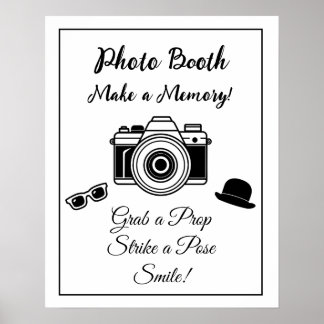 Poster Foto: Booth Sinal de Casamento