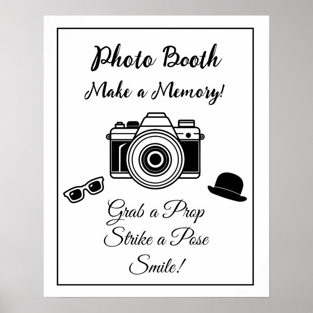 Poster Foto: Booth Sinal de Casamento (Frente)