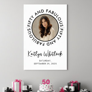 Poster Foto Cinquenta e Fabulosa Aniversário de 50 anos