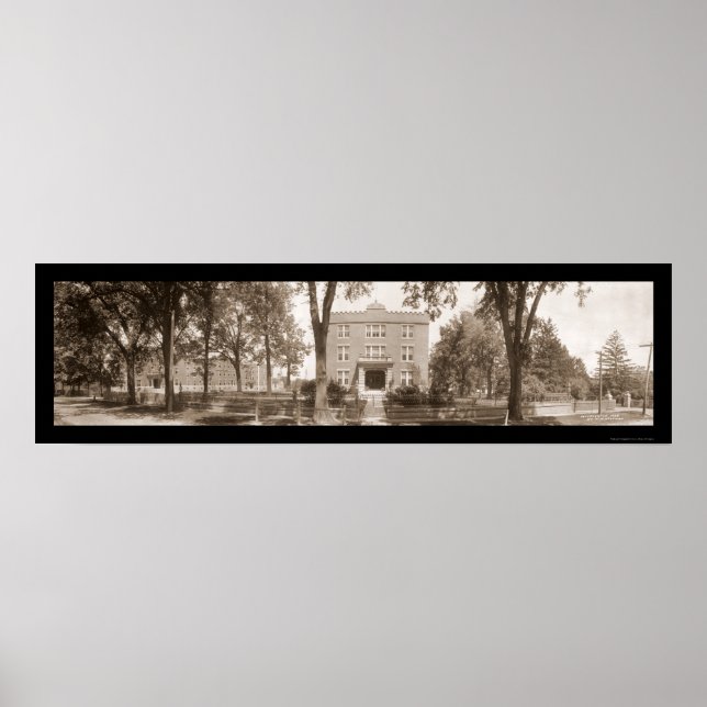 Póster Foto da Academia Militar Alton 1908 (Frente)