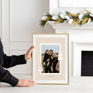 Poster Foto da Árvore de Natal Evergreen do Quadro de dis