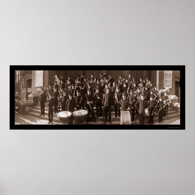 Póster Foto da Banda do Boston MÃE 1903 (Frente)
