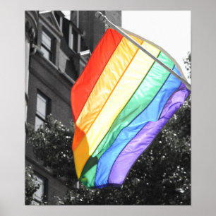 Póster Foto da bandeira de LGBT
