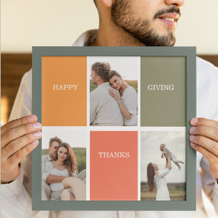 Poster Foto da Colagem da Família Moderna Feliz Ação d
