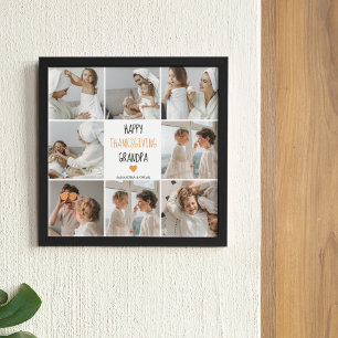 Poster Foto da Colagem Moderna Feliz Ação de Graças Vo
