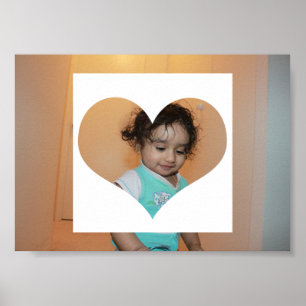 Poster Foto da Família Bebê Foto Cardíaca Filha Filha Bon