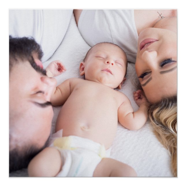 Póster Foto da família simples (Frente)