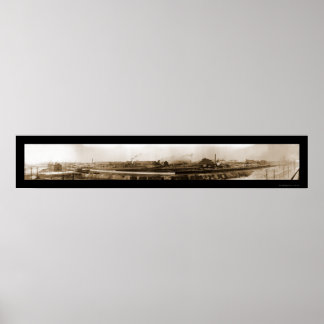 Póster Foto da Indiana Steel Company em 1912