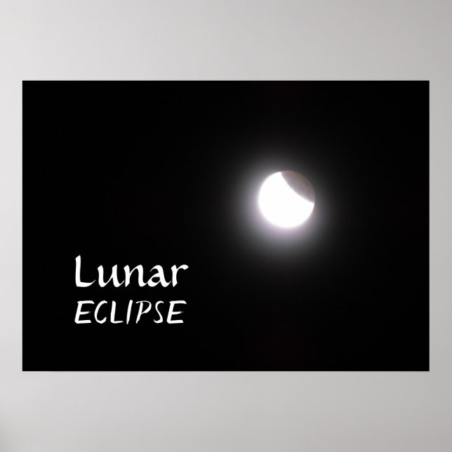 Poster Foto da Lua Lunar Eclipse (Frente)