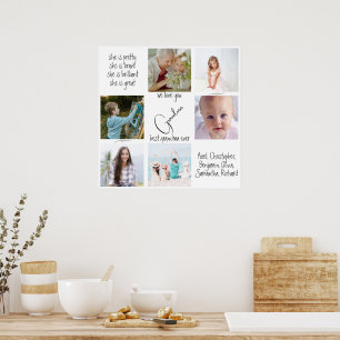 Poster Foto Da Melhor Avó Que Te Amo Dia de as mães