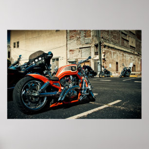 Poster Foto da motocicleta