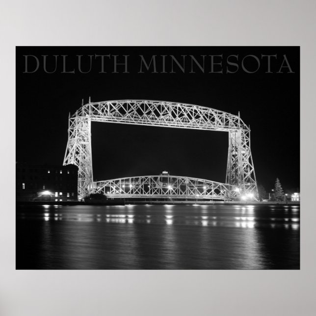 Póster Foto da ponte aérea Duluth Lift (Frente)