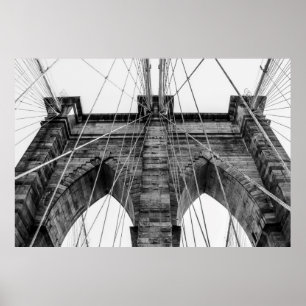 Póster Foto da ponte do Brooklyn em NYC
