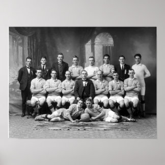 Poster Foto da primeira seleção australiana de futebol
