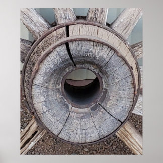 Poster Foto da Roda do Vagão Ocidental