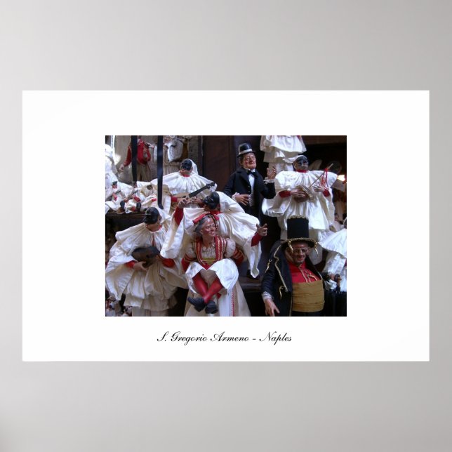 Póster Foto da rua S. Gregorio Armeno (Frente)