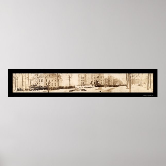 Poster Foto da Universidade de Indiana 1909 (Frente)