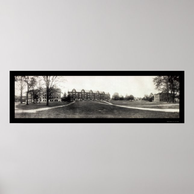 Póster Foto da Universidade Estadual de Michigan, 1912 (Frente)
