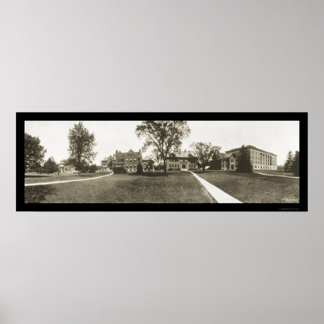 Póster Foto da Universidade Estadual de Michigan, 1912 (Frente)