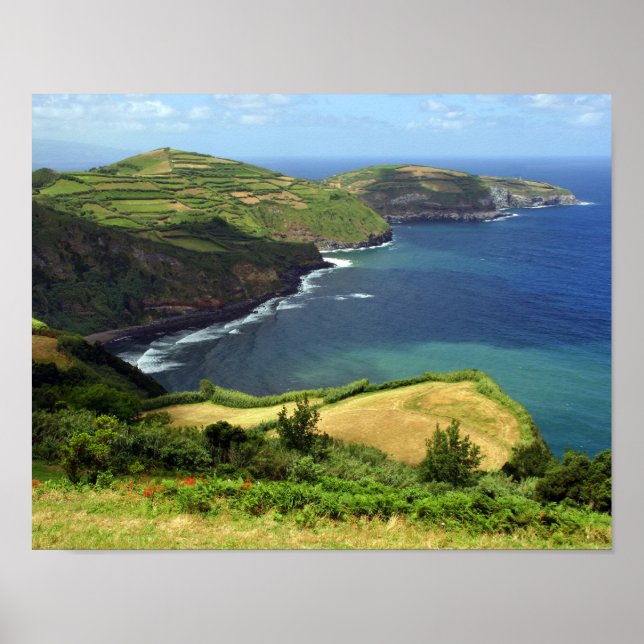 Póster Foto das Ilhas Açores, Portugal (Frente)