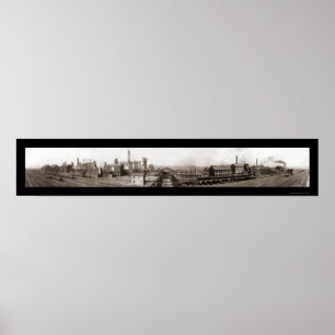 Póster Foto de aço 1910 de Youngstown OH