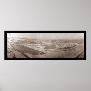 Poster Foto de aço aérea 1908 de Indiana