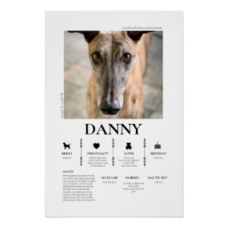Póster Foto de Animal de Estimação Personalizada