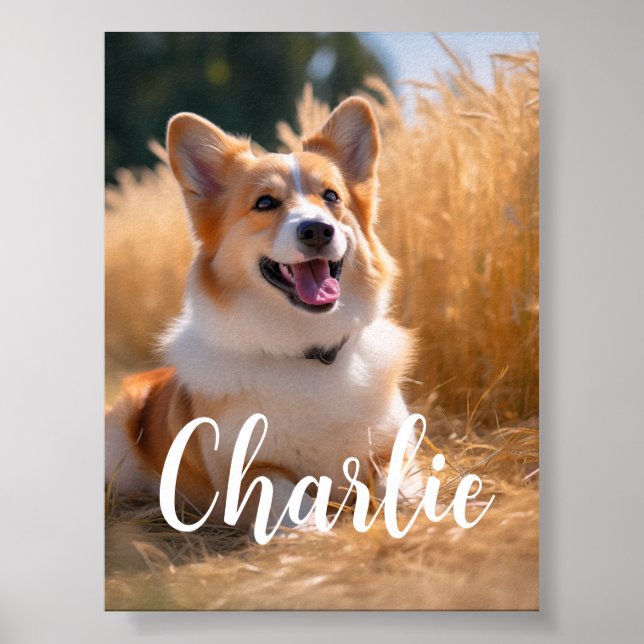 Poster Foto de Animal Personalizada (Frente)