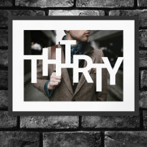 Foto de aniversário de 30 anos moderno