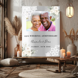 Poster Foto de aniversário de casamento da 25