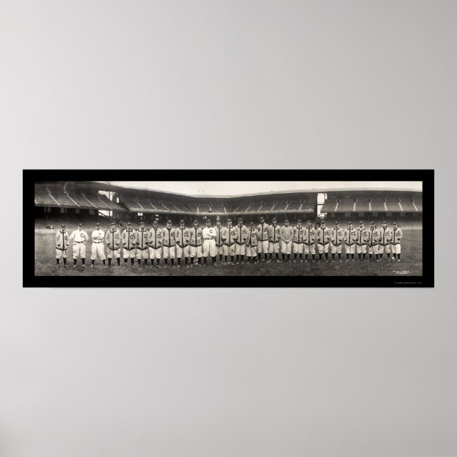 Póster Foto de Baseball Cleveland 1910 (Frente)