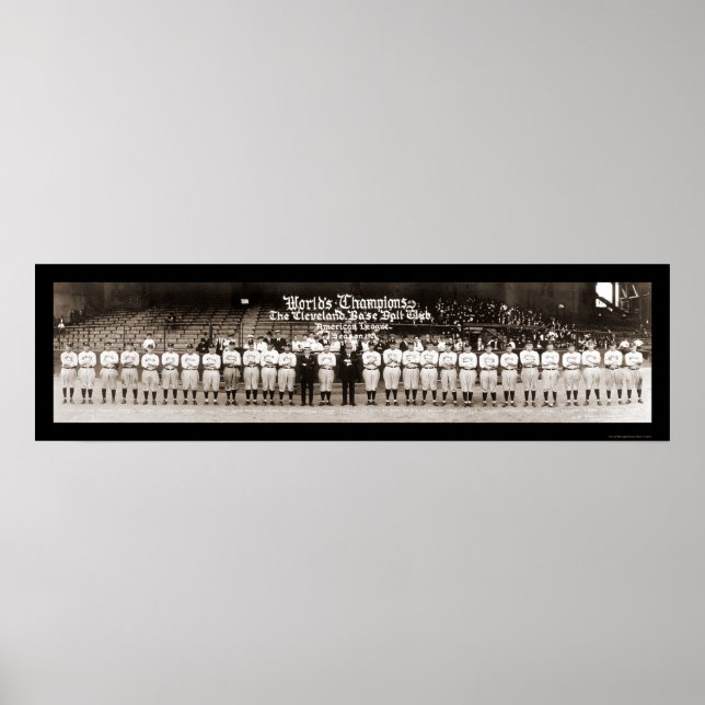 Poster Foto de Baseball Indianos 1921 (Frente)