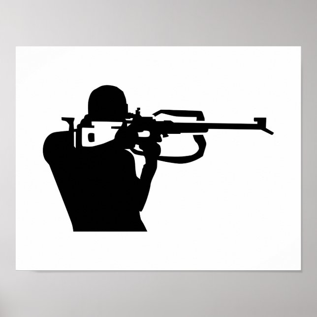 Poster Foto de Biathlon (Frente)