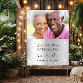 Poster foto de boas-vindas de aniversário de casamento de