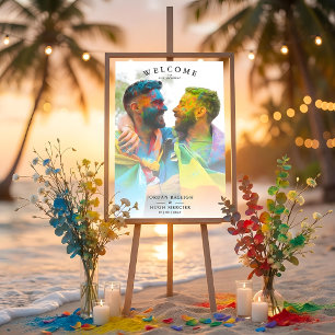 Poster Foto de Boas-Vindas de Casamento Minimalista Simpl