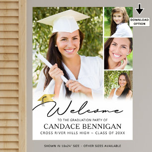 Poster Foto de boas-vindas do Formando de script simples 