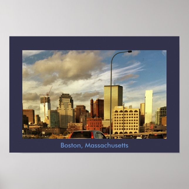 Poster Foto de Boston Massachusetts (Frente)