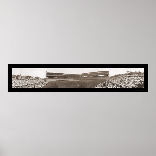 Poster Foto de campo de Cubs Wrigley 1929 (Frente)