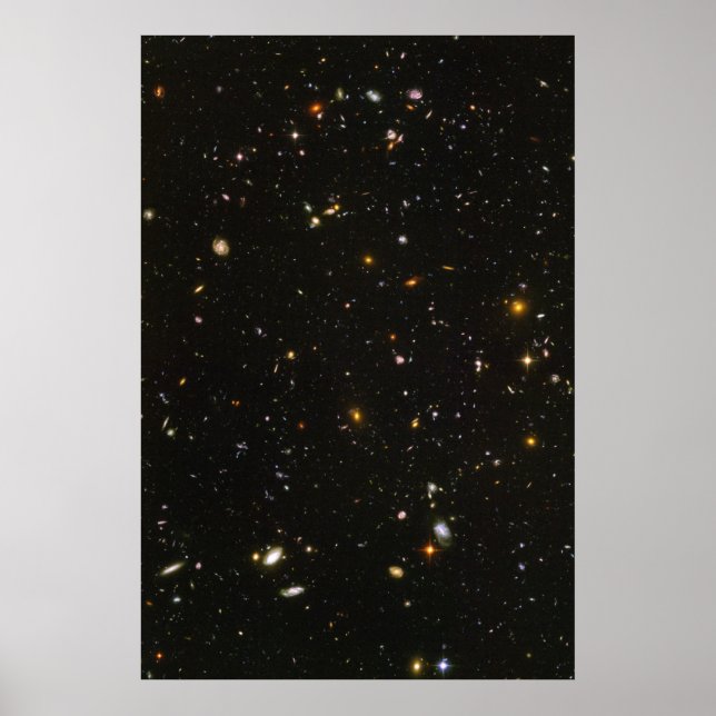 Poster Foto de Campo Ultra Profundo do Hubble (Frente)