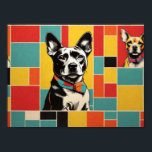 Poster Foto de Cão de pop Art - Bloco de Cor Retroativa M<br><div class="desc">Elevem seu espaço com nosso poster de "Foto do Cão de Arte Pop", uma peça ousada e vibrante que combina as tendências modernas sem problemas com uma dica de encanto retrorreflector. Este poster apresenta um design de bloqueio de na moda de cor que destaca seu amor por cachorros de uma...</div>