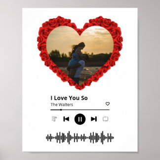 Poster Foto de Casais Personalizados | Flores de Sombra d