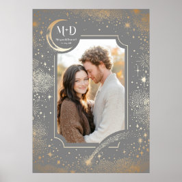 Poster Foto de Casamento Cinzas Celestiais Lua