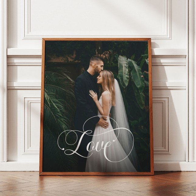 Póster Foto de Casamento de Caligrafia (Criador carregado)