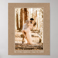 Foto de Casamento em Estilo Kraft Simples Moderno