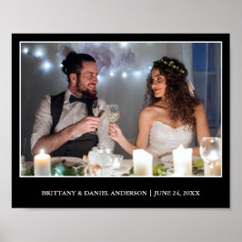 Poster Foto de Casamento Minimalista Moderno - Cor da Esc