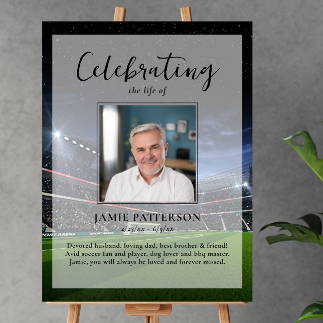 Poster Foto de Celebração de Vida de Fã de Futebol no Fun (Criador carregado)