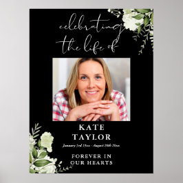 Poster Foto de Celebração de Vida em Memória da Vegetação