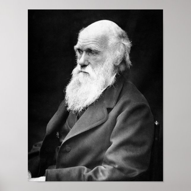 Póster Foto de Charles Darwin (Frente)