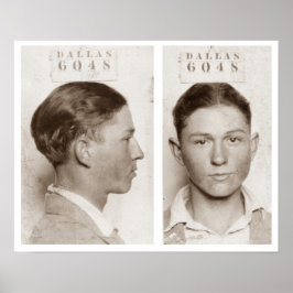 Poster Foto de Clyde Champion Barrow Dallas Por Volta de